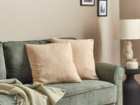 Set di 2 cuscini decorativi Sand Beige Boucle 45 x 45 cm fodera rimovibile con cerniera Accessori decorativi Boho