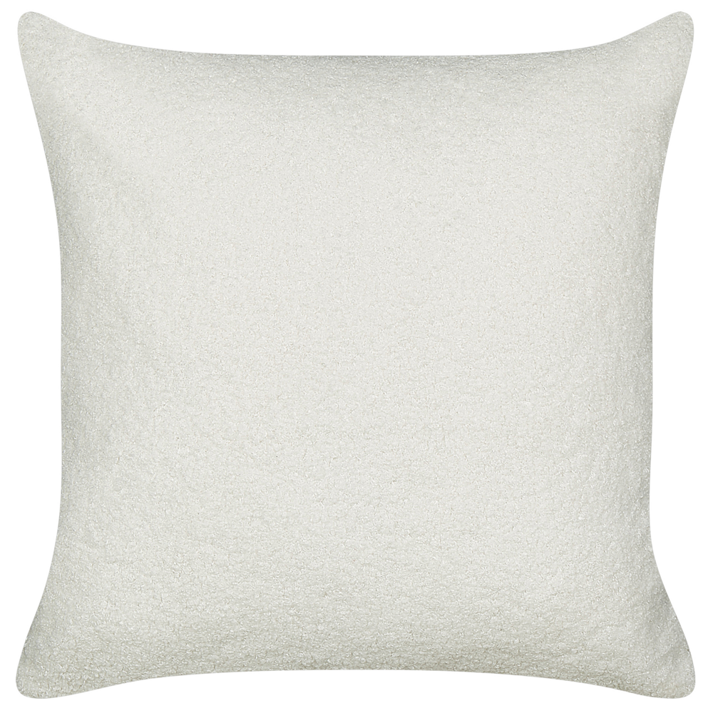 Set di 2 cuscini decorativi Bianco Boucle 45 x 45 cm fodera rimovibile con cerniera Accessori decorativi Boho