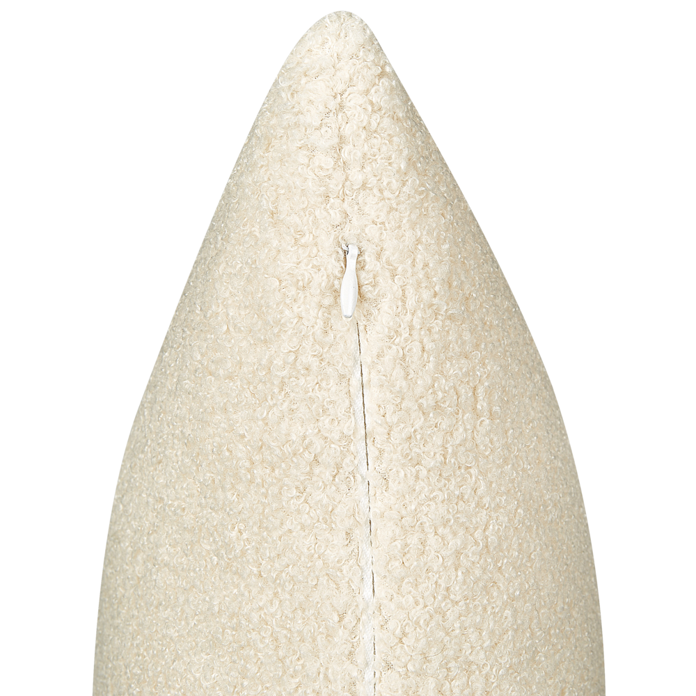 Set di 2 cuscini decorativi  Beige Boucle 45 x 45 cm fodera rimovibile con cerniera Accessori decorativi Boho