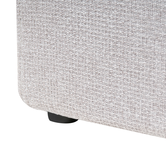 Letto matrimoniale con contenitore in tessuto grigio chiaro 160 x 200 cm portaoggetti stile moderno