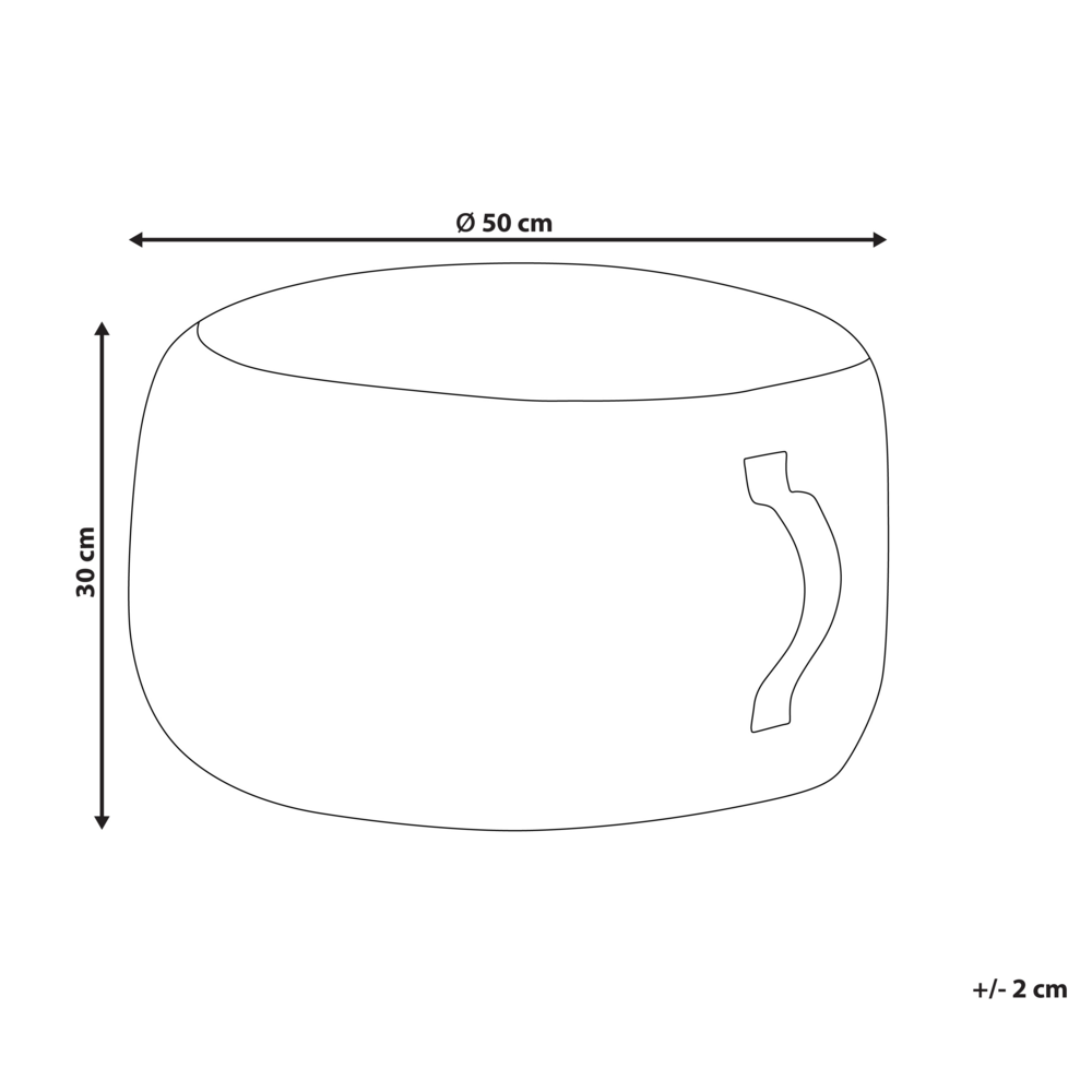 Pouf Bianco Verde Cotone 50 x 30 cm Gradiente Stampato Modello Decorativo Seduta fatta a mano Boho Stile Moderno Soggiorno Camera da Letto