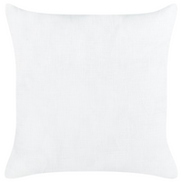 Set di 2 cuscini in lino e cotone bianco  con cerniera 50 x 50 cm accessori camera da letto