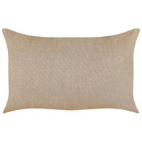 Set di 2 cuscini in lino e cotone beige sfoderabili con bottoni decorativi 30 x 50 cm soggiorno camera da letto