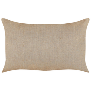 Set di 2 cuscini in lino e cotone beige sfoderabili con bottoni decorativi 30 x 50 cm soggiorno camera da letto