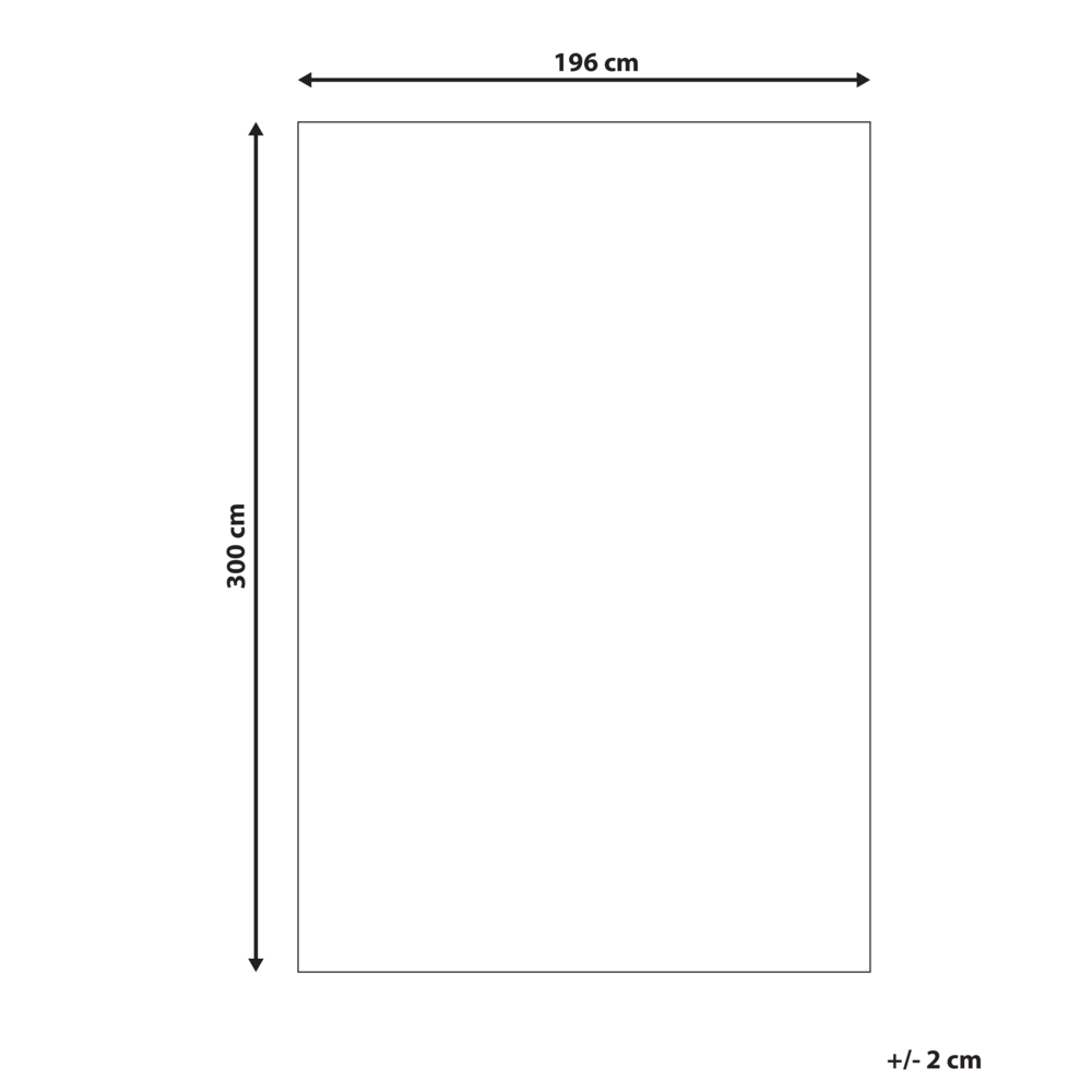 Tappeto in viscosa beige chiaro 200 x 300 cm a pelo corto capitonné moderno