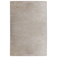 Tappeto in viscosa beige chiaro 200 x 300 cm a pelo corto capitonné moderno