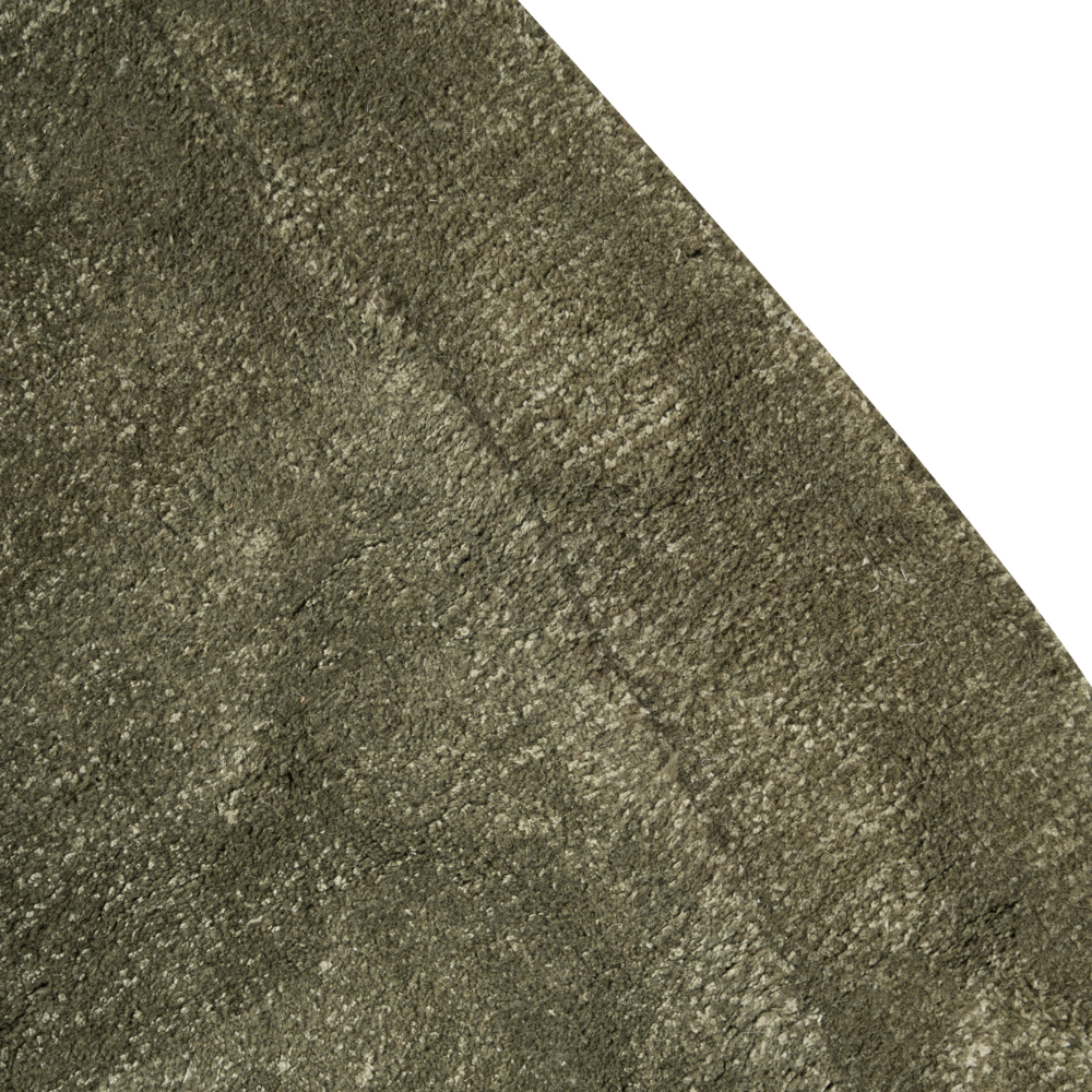 Tappeto Verde Viscosa e Lana Forma Irregolare 200 x 300 cm Stile Moderno Glam