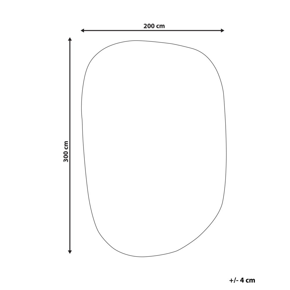 Tappeto Verde Viscosa e Lana Forma Irregolare 200 x 300 cm Stile Moderno Glam