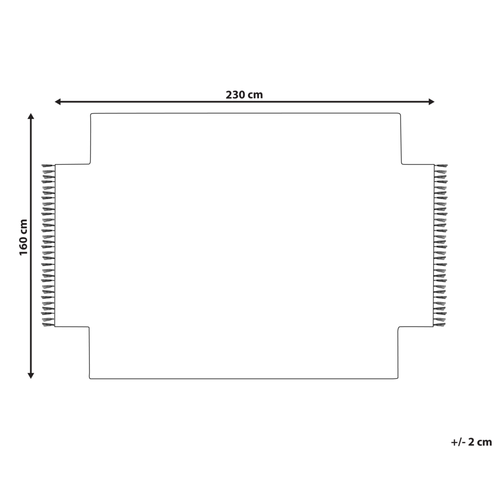 Tappeto Beige Viscosa e Lana Forma Irregolare 160 x 230 cm Stile Moderno Glam
