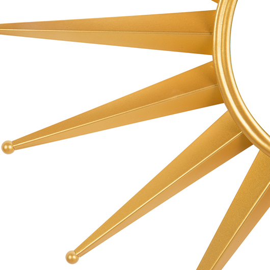 Specchio da parete dorato 60 cm rotondo a forma di sole sprazzo di sole decorativo pezzo soggiorno camera da letto