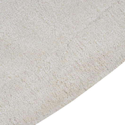 Tappeto per aree in viscosa e lana bianco sporco di forma irregolare 200 x 300 cm in stile moderno e glam.