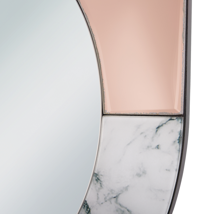 Cornice Multifoto Rame Vetro Plastica 65 x 52 cm Specchiata per 6 Immagini 10x10 cm 15x10 cm Collage Apertura