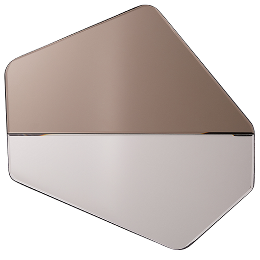 Cornice Multifoto Rame Vetro Plastica 52 x 52 cm Specchiata per 4 Foto 15x10 cm Collage Apertura