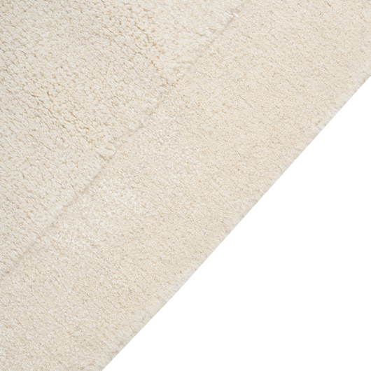 Tappeto beige lana di viscosa 80 x 250 cm trapuntato a mano soggiorno