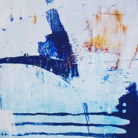 Tappeto Multicolore 140 x 200 cm Effetto Pittura Astratta Stampato pelo corto Moderno