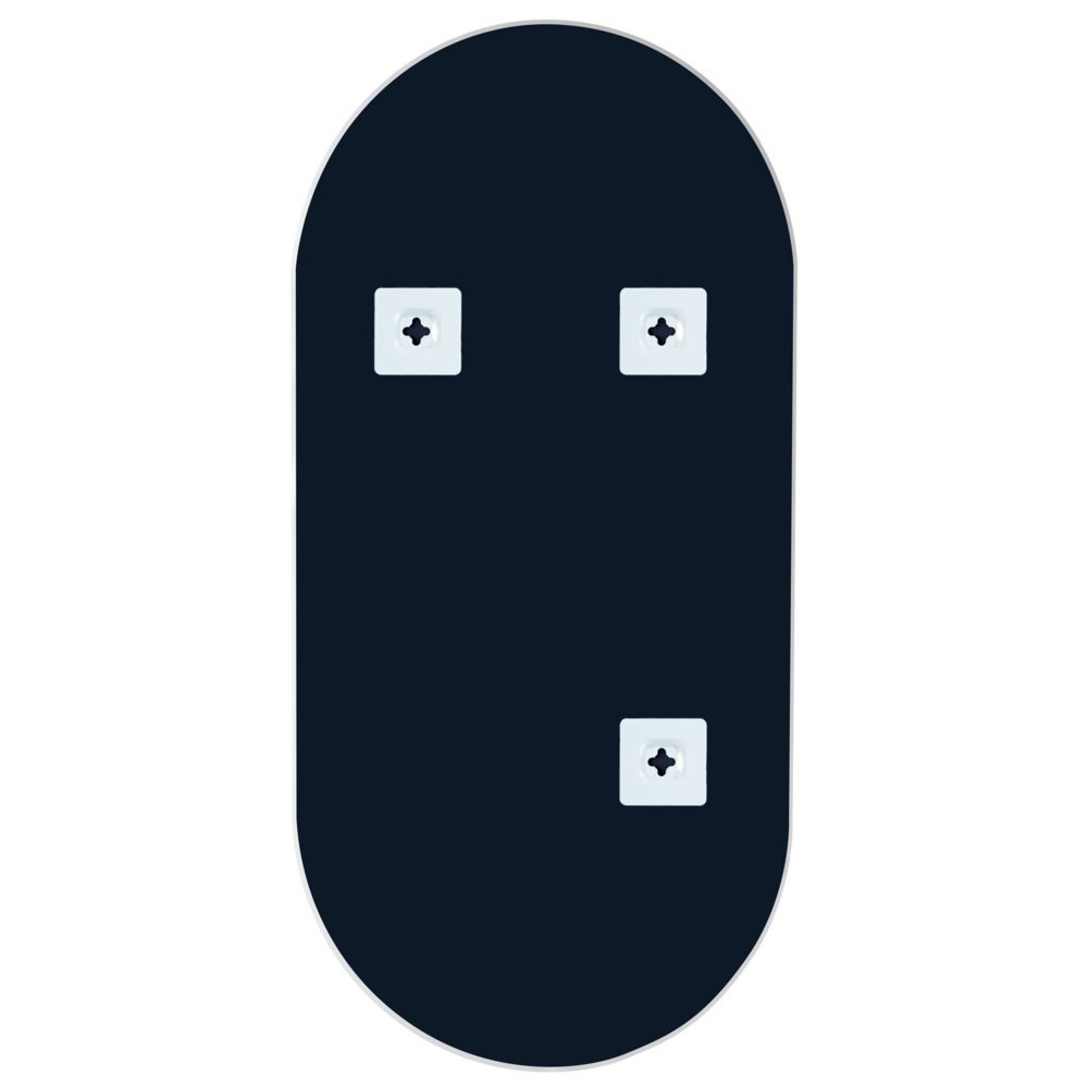 Specchio da parete ovale senza cornice argento 40 x 80 cm bagno soggiorno camera da letto