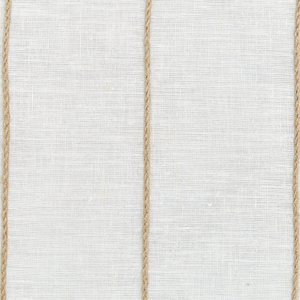 Set di 2 cuscini in lino e cotone con motivo a righe Bianco e beige 50 x 50 cm accessori salotto