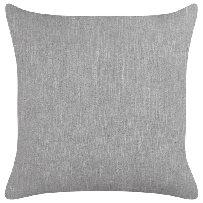 Set di 2 cuscini in lino e cotone con motivo a righe grigio e bianco 50 x 50 cm accessori salotto