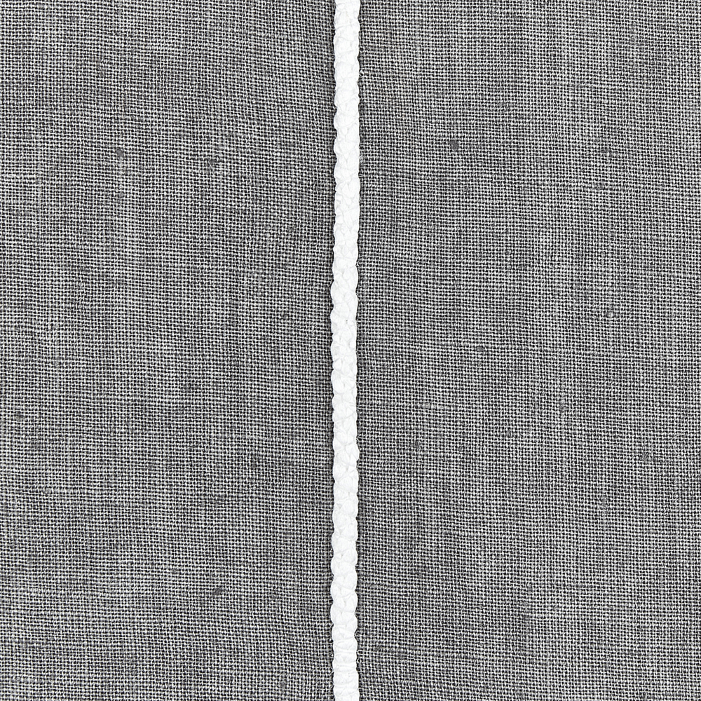 Set di 2 cuscini in lino e cotone con motivo a righe grigio e bianco 50 x 50 cm accessori salotto