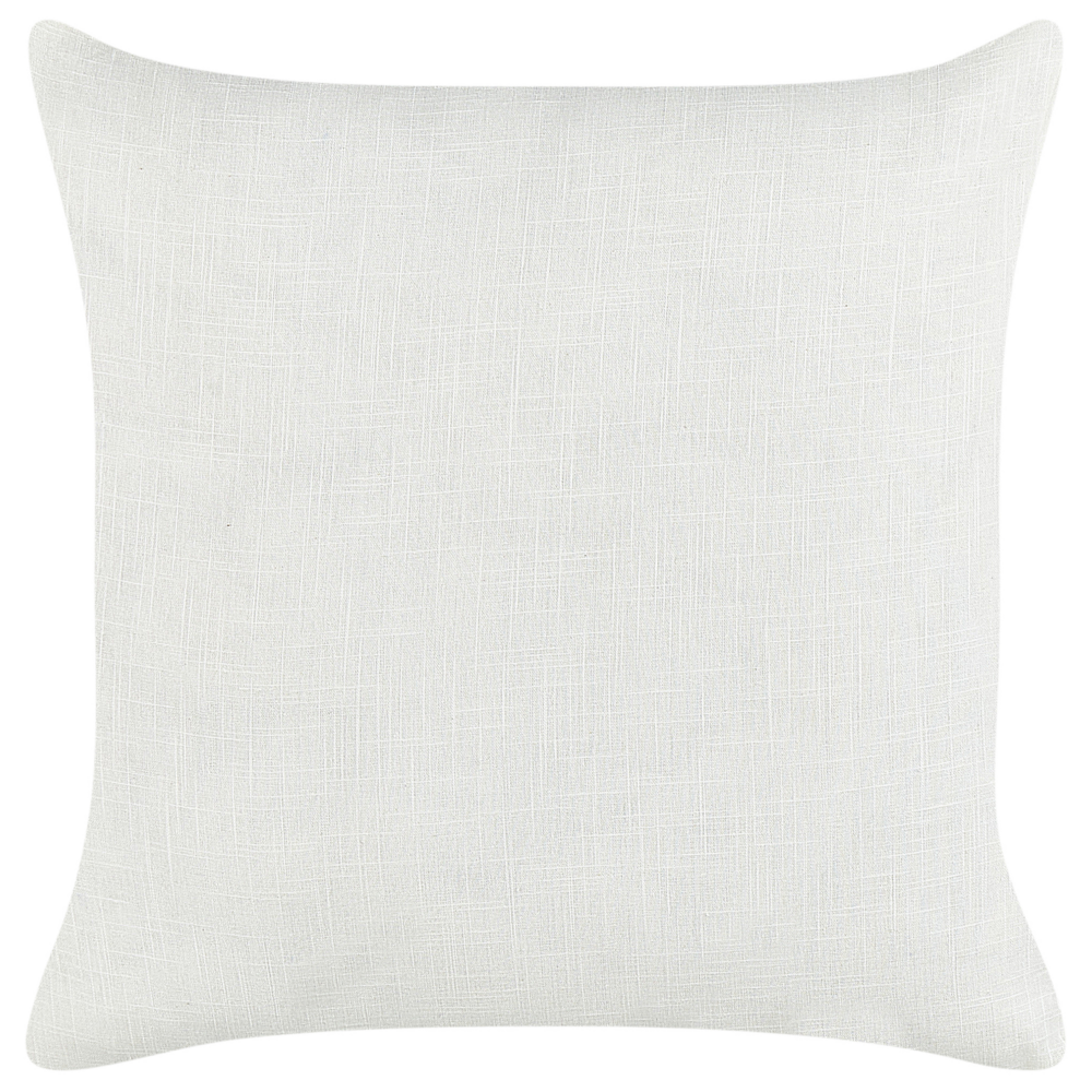 Set di 2 cuscini in lino e cotone con motivo a righe Bianco e nero 50 x 50 cm accessori salotto