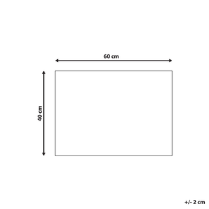 Zerbino nero in cocco naturale con fondo in PVC antiscivolo 40 x 60 cm motivo geometrico Glam Decorazione moderna per interni