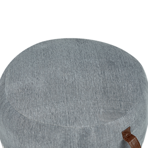Pouf Bianco Grigio Cotone 50 x 30 cm Gradiente Stampato Modello Decorativo Seduta fatta a mano Boho Stile Moderno Soggiorno Camera da Letto