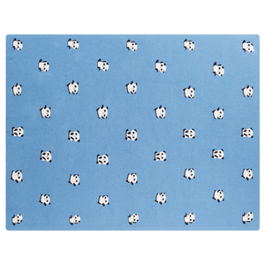 Copertina in cotone blu per la cameretta con motivo panda 130 x 170 cm stile moderno