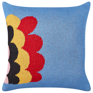 Set di 2 cuscini decorativi per bambini in cotone blu 45 x 45 cm con motivo a riccio Accessorio per la camera da letto dei bambini