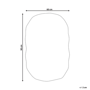 Tappeto da bagno arancione in cotone 60 x 90 cm Forma irregolare Motivo decorativo Tappeto da bagno Accessori da bagno Design moderno