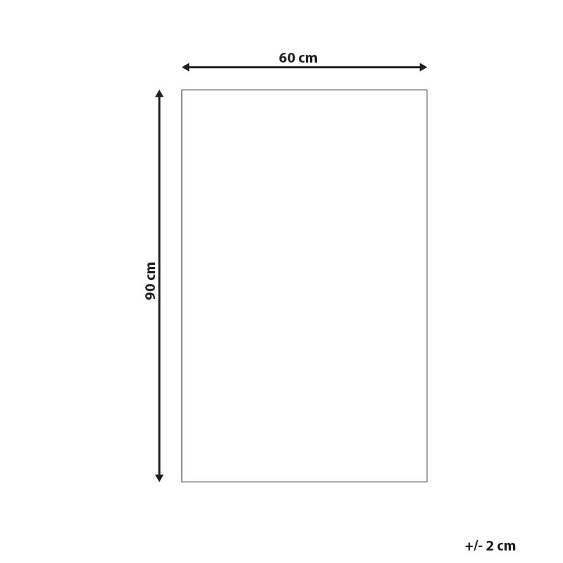 Tappeto da bagno in cotone beige 60 x 90 cm Forma rettangolare Motivo decorativo Tappeto da bagno Accessori da bagno Design moderno