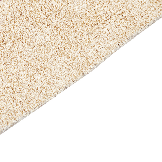 Tappeto da bagno in cotone beige 50 x 80 cm Forma rettangolare Motivo decorativo Tappeto da bagno Accessori da bagno Design moderno