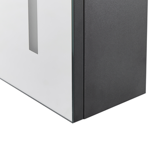 Armadietto da bagno con 2 Ante e specchio con luci LED 60 x 60 cm Armadio pensile stile moderno classico