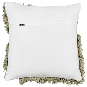 Set di 2 cuscini in cotone verde 45 x 45 cm Cuscini decorativi con imbottitura morbida Accessori Soggiorno Camera da letto