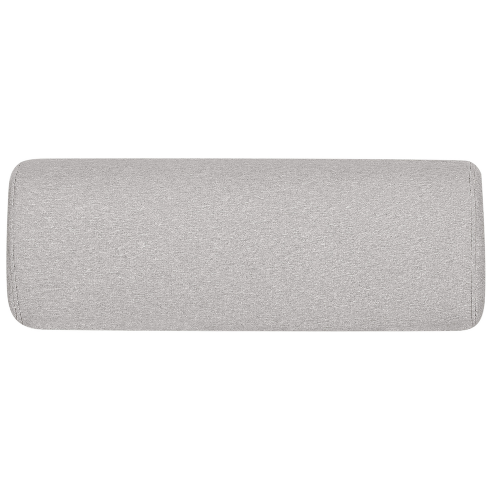 Divano pieghevole e trasformabile in letto in tessuto grigio chiaro stile moderno soggiorno