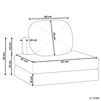 Divano pieghevole e trasformabile in letto in tessuto grigio chiaro stile moderno soggiorno
