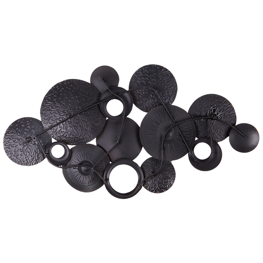 Scultura geometrica da parete in metallo dorato e marrone Arte murale astratta e glam moderna Accessorio