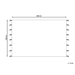 Tappeto per cameretta con motivo astratto e nappe multicolore 140 x 200 cm camera per bambini nursery soggiorno