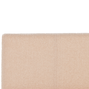 Divano Letto estraibile 80 x 200 cm Rivestimento in bouclé rosa pesca Misura singola sottoletto per ospiti