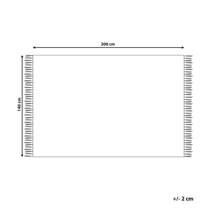Tappeto per bambini in cotone colore giallo 140 x 200 cm con puntini multicolori Rettangolare