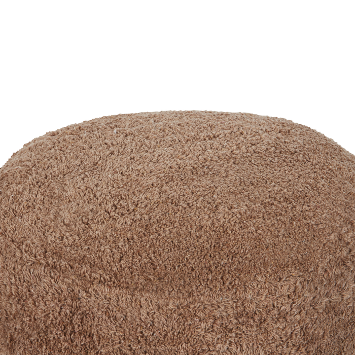 Pouf in cotone marrone 50 x 35 cm Seduta decorativa fatta a mano in stile moderno Boho Soggiorno Camera da letto