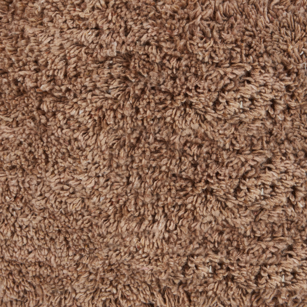 Pouf in cotone marrone 50 x 35 cm Seduta decorativa fatta a mano in stile moderno Boho Soggiorno Camera da letto