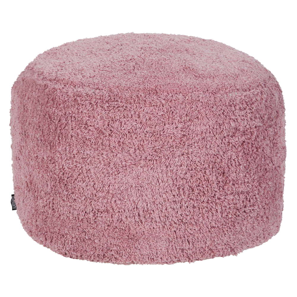 Pouf rosa in cotone 50 x 35 cm Seduta decorativa fatta a mano in stile moderno Boho Soggiorno Camera da letto