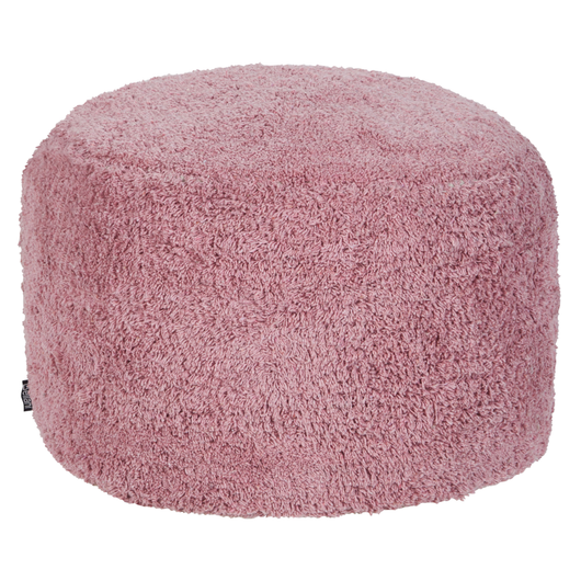 Pouf rosa in cotone 50 x 35 cm Seduta decorativa fatta a mano in stile moderno Boho Soggiorno Camera da letto