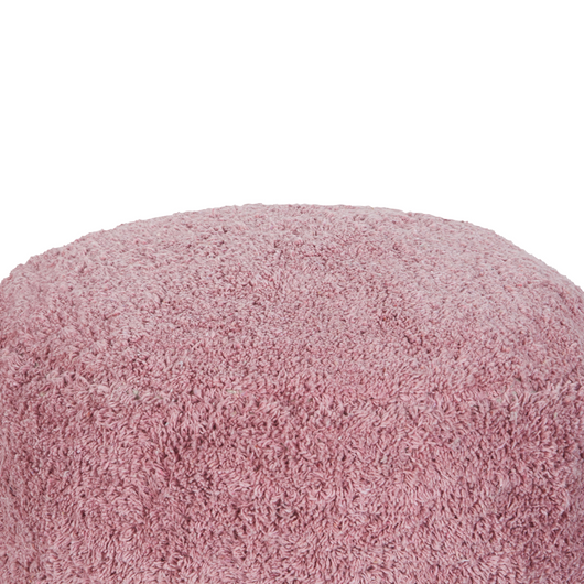 Pouf rosa in cotone 50 x 35 cm Seduta decorativa fatta a mano in stile moderno Boho Soggiorno Camera da letto