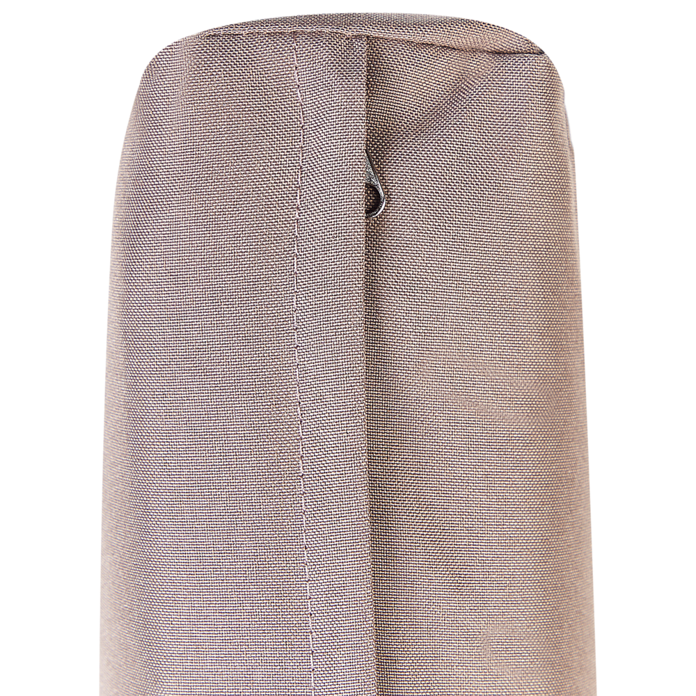 Ottomana in bambù imbottita con cuscino per esterni tortora giardino esterno