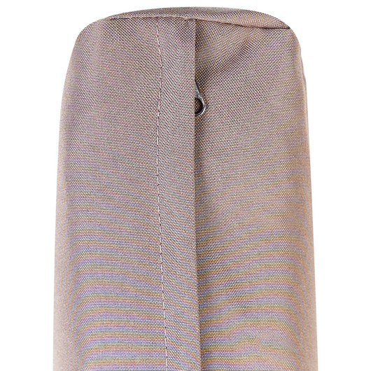 Ottomana in bambù imbottita con cuscino per esterni tortora giardino esterno