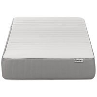 Materasso EU Medio 80 x 200 cm Bianco Grigio Schiuma Imbottitura Poliestere Sfoderabile