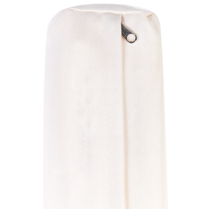 Poltrona senza braccioli in bambù a 1 posto con sezione angolare bianco sporco interno ed esterno giardino