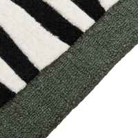 Tappeto d'area in lana verde 160 x 230 cm Tappeto d'accento di forma rettangolare