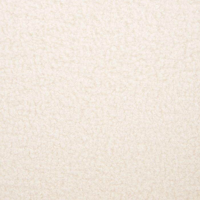 Poltrona da Soggiorno Senza Braccioli bouclè bianco sporco capitonnè Verticale Gambe In Legno